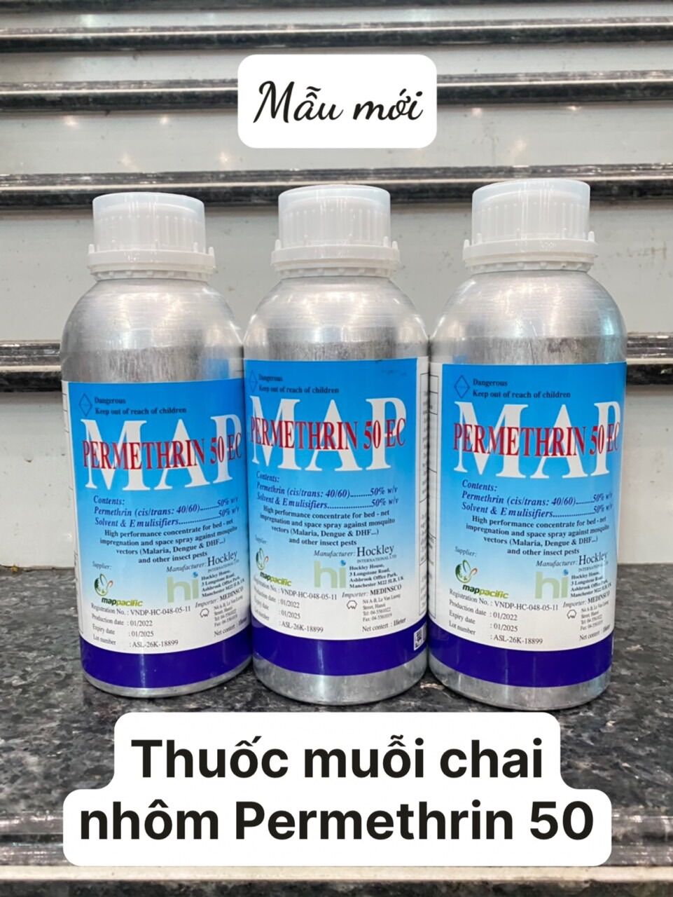 [THÚ Y] Permethrin 50 EC chai 1L chai nhôm diệt muỗi côn trùng bọ, rệp cây, rệp sến