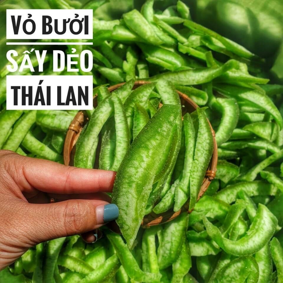 Mứt vỏ bưởi sấy dẻo thái pan