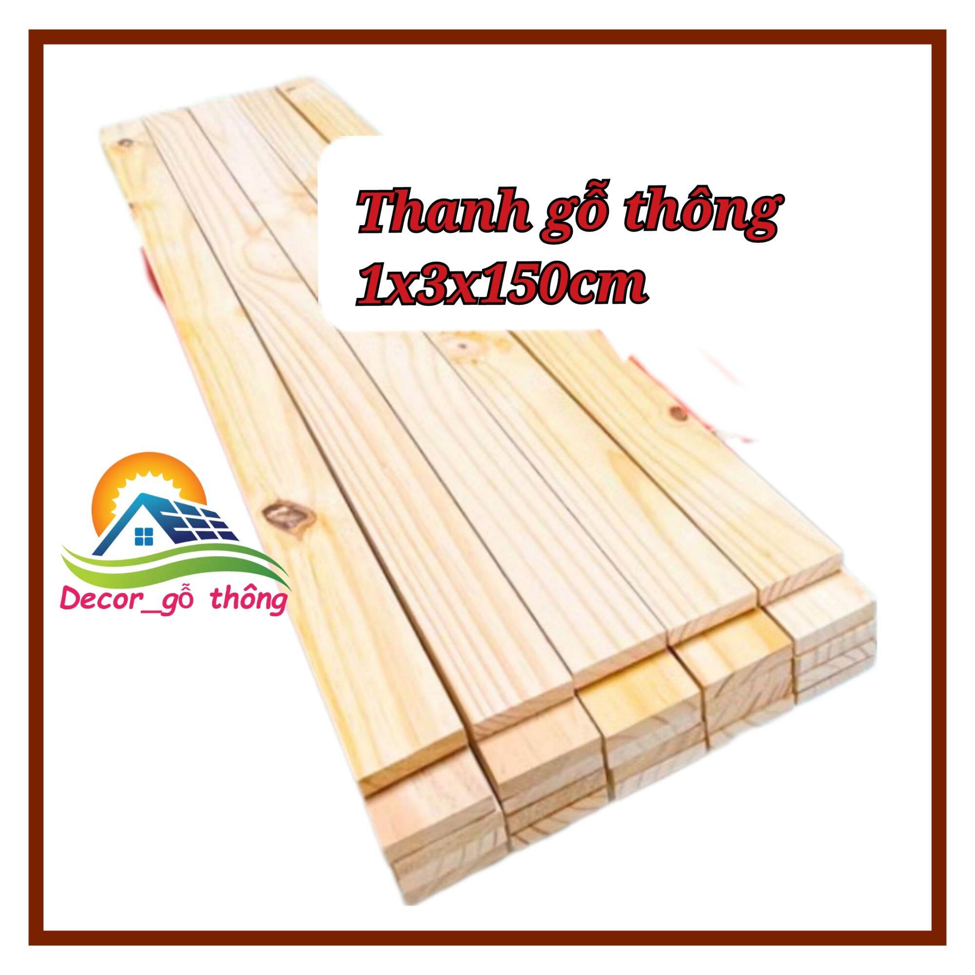 Thanh Nan Gỗ Thông Bào Sẵn Giá Rẻ Dày 1cm x 3cm x Dài 100cm Gỗ Thông Pallet Xẻ Thanh Dùng Làm Nẹp