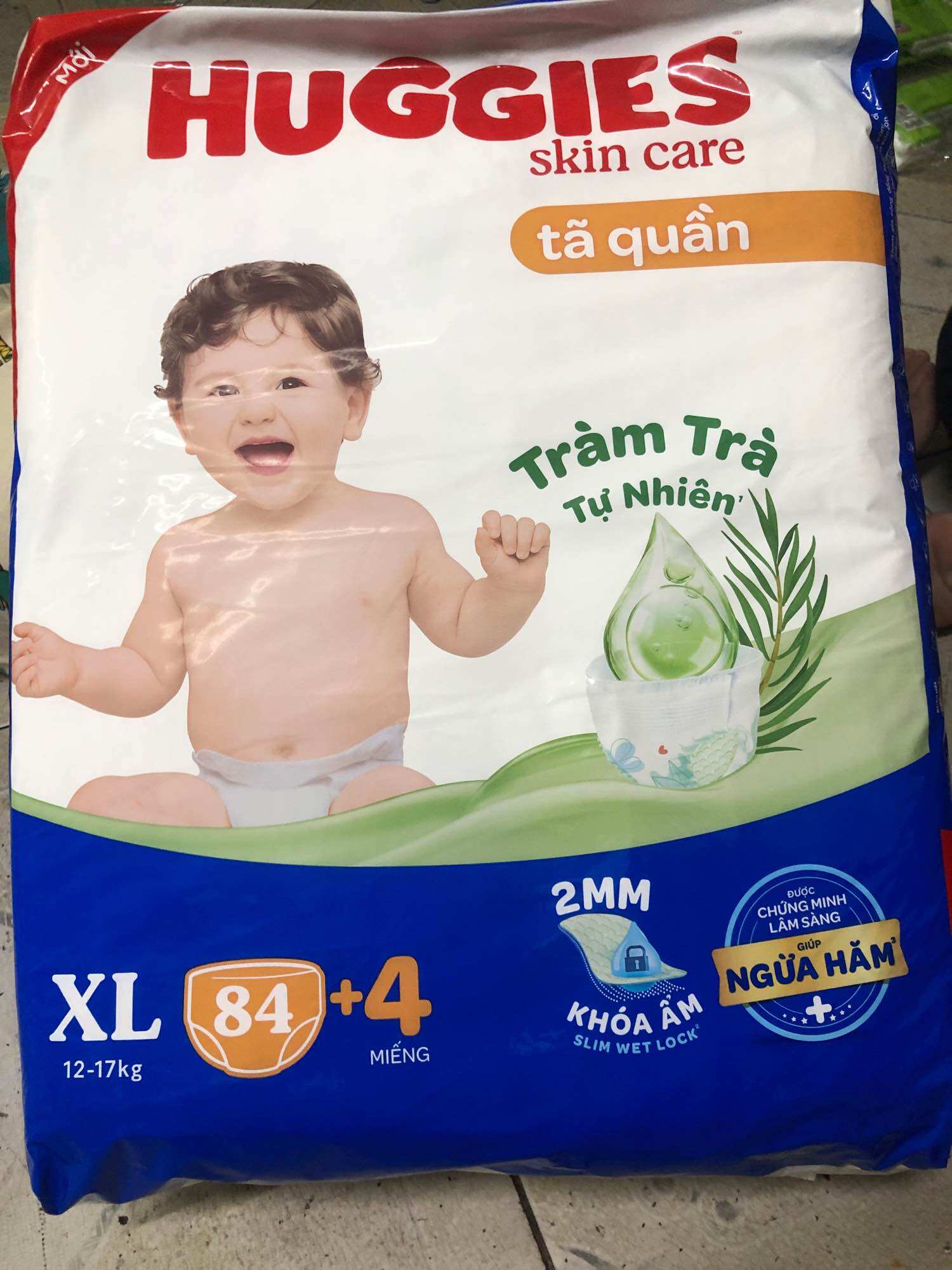 Tã quần huggies size Xl84+4 miếng