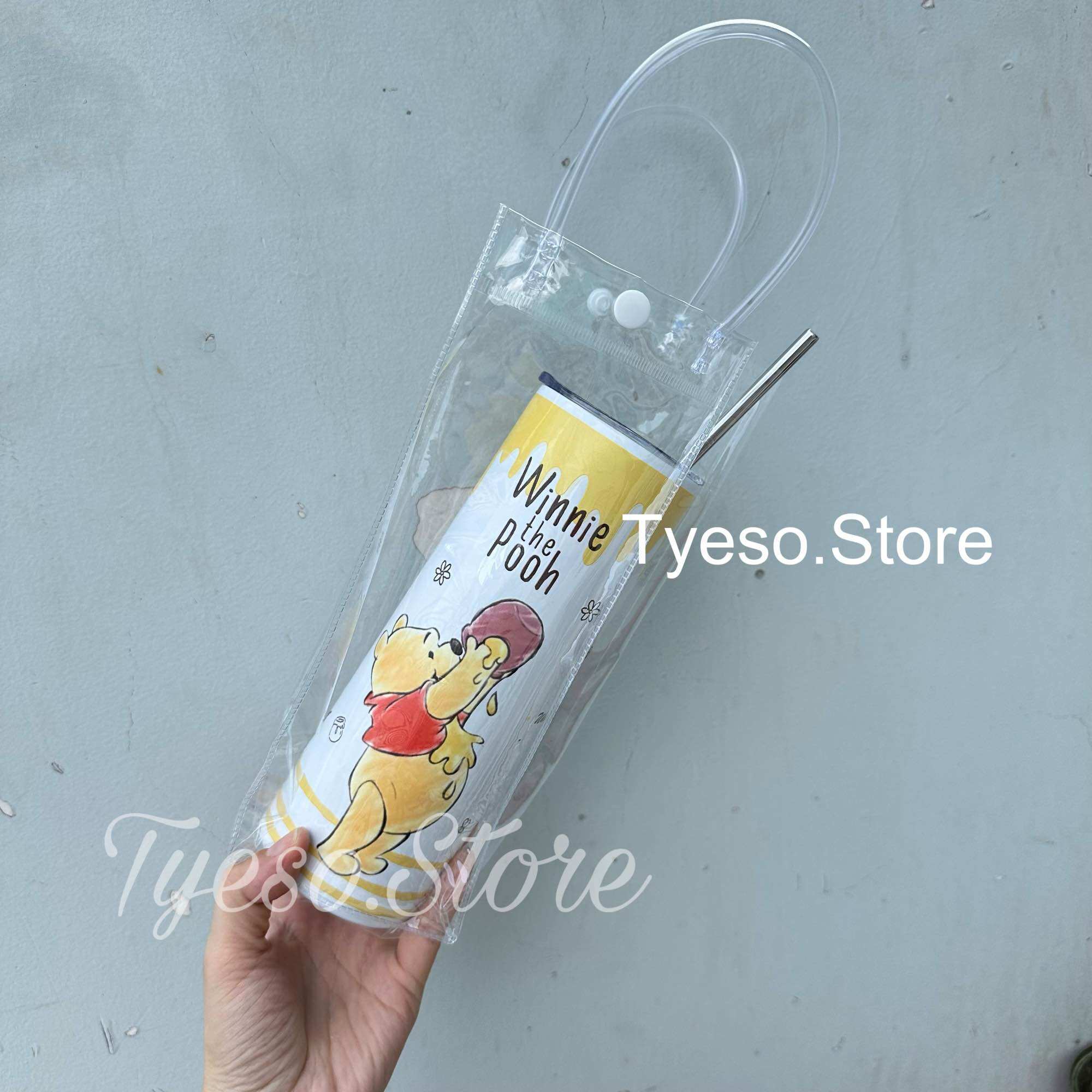 [Chính Hãng] Ly Giữ Nhiệt Gấu Dâu - Doremon 600ML