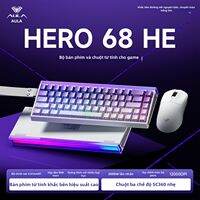 ESPORTS LIVNG MUSEUM | Bộ Bàn phím Cơ và Chuột AULA Hero 68 HE - Bàn phím Switch Từ Tính (Magnetic), Rapid Trigger, Chuột Không Dây SC360