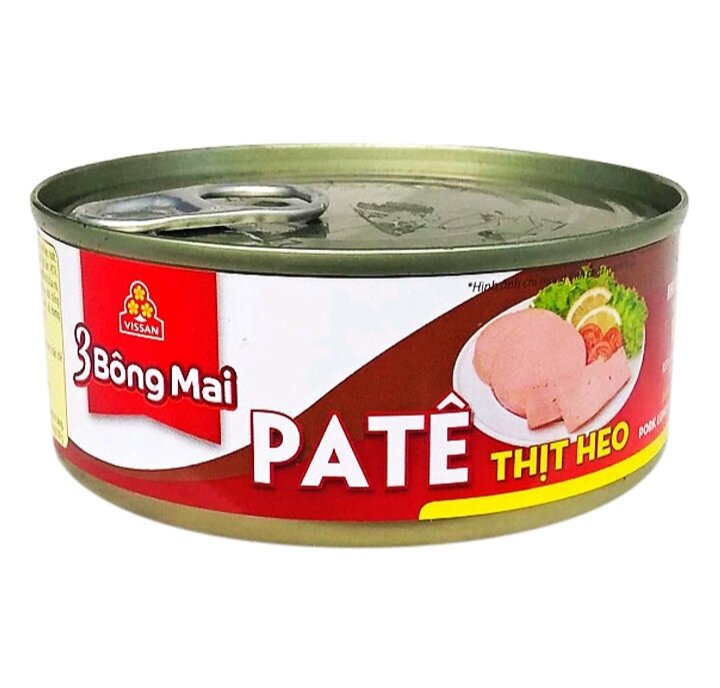 Combo 4 lon Pate Thịt Bò 3 Bông Mai (150g/1 lon)
