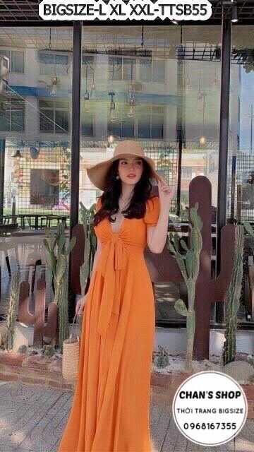 [HCM]Bigsize 60- 90kg ĐẦM MAXI NƠ