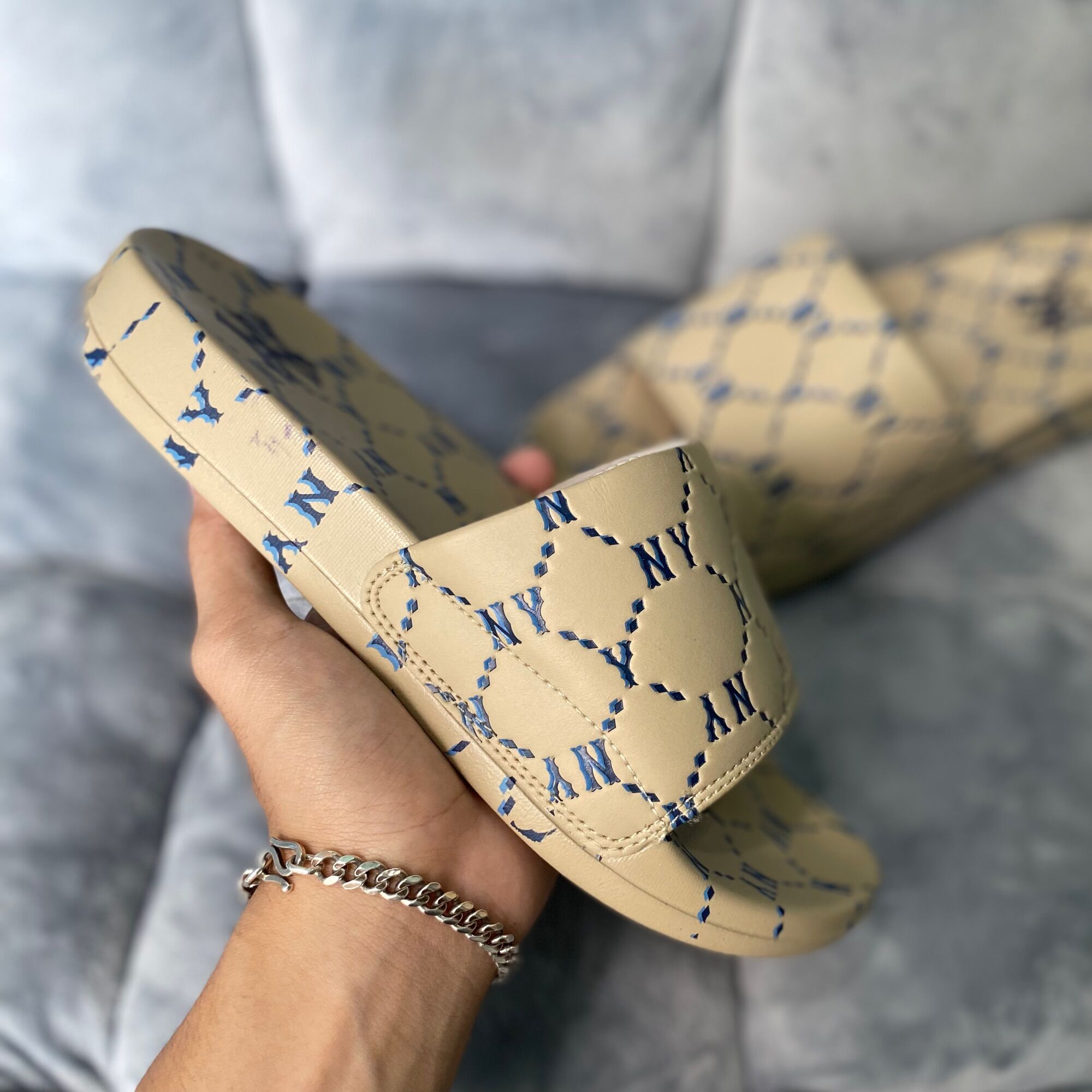 [FreeshipMAX][Chính Hãng] Dép MLB Monogram Chính Hãng - Jan.Authentic
