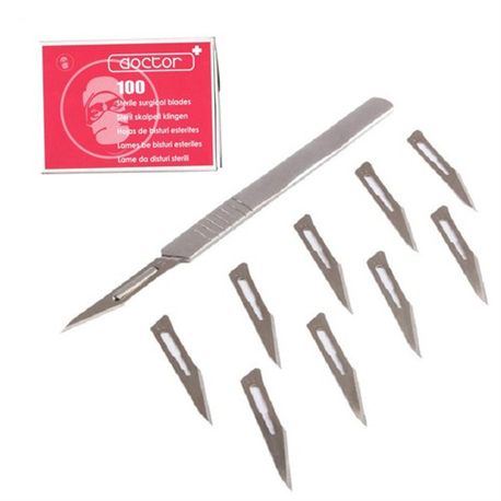 Hộp 100 lưỡi dao mổ Doctor số 11 (đủ size 10 - 23)