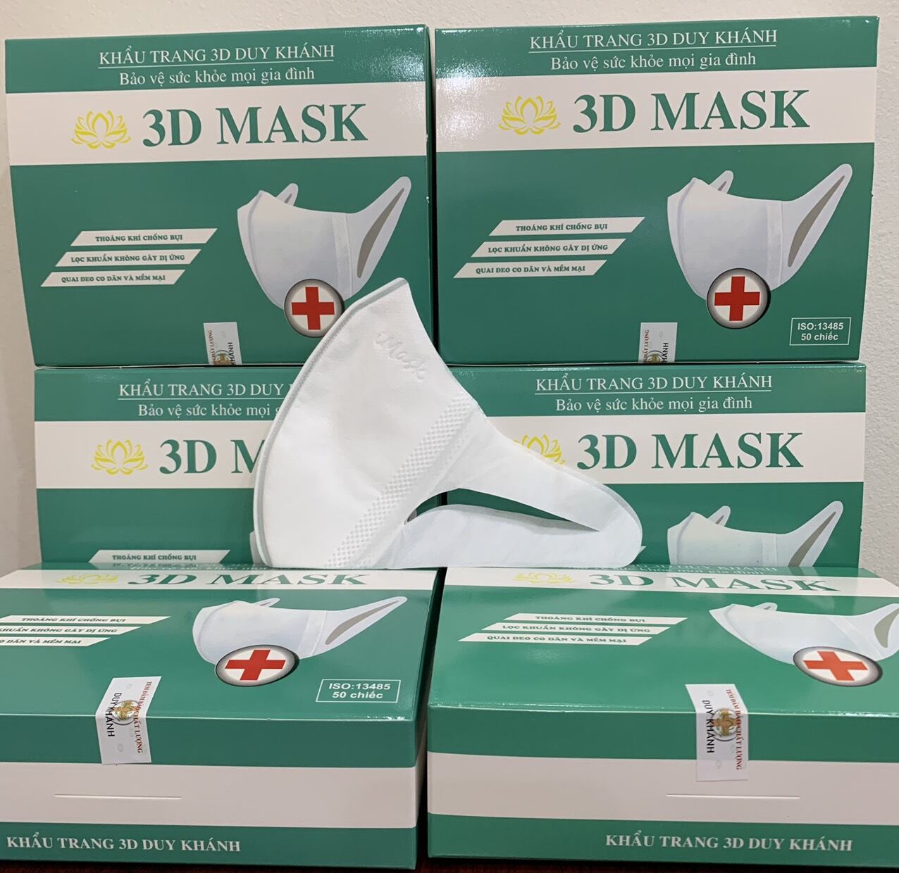 Set 200 cái Khẩu trang y tế 3D Mask kháng khuẩn Nhiều hãng