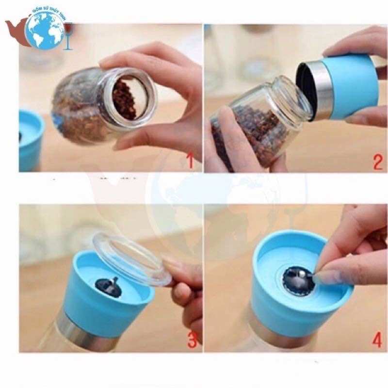 🧨Combo Sỉ_ 10 Cái Xay Tiêu, Xay Hạt Đa Năng (Thuỷ Tinh)