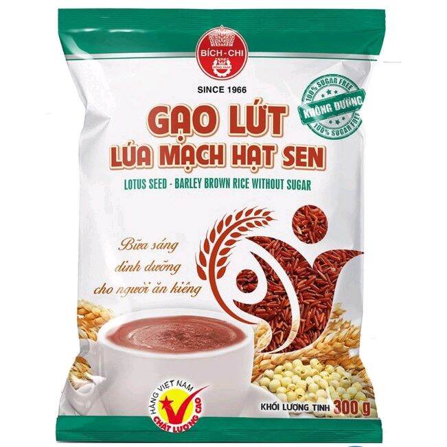 BỘT GẠO LỨC LÚA MẠCH + HẠT SEN BÍCH CHI 300G