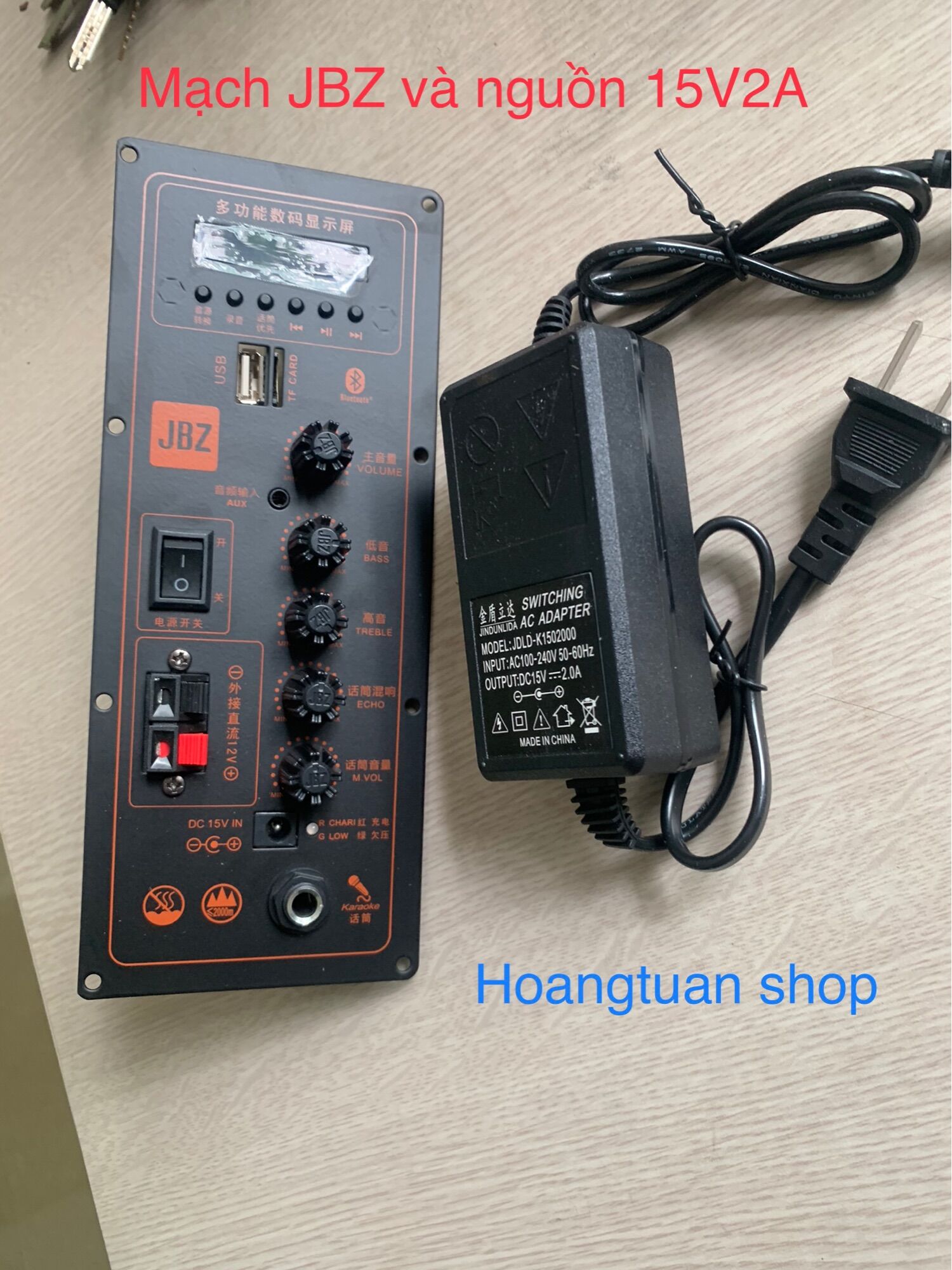 Combo mạch jbz và nguồn 15V2A