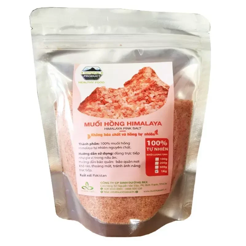 MUỐI HỒNG HIMALAYA ORGANIC 500G, MUỐI HÔNG HIMALAYA NGÂM