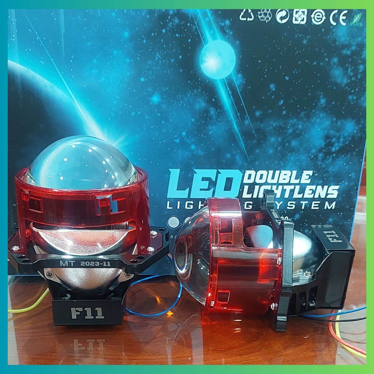 Đèn pha biled 3.0 F11,  MT racing công suất 70W