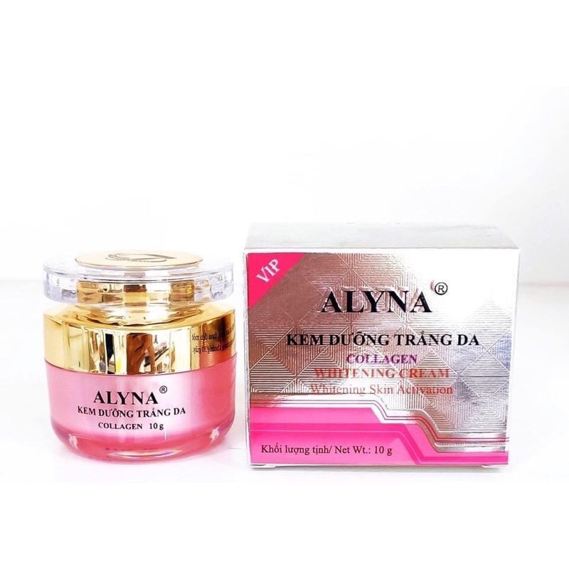 kem alyna dưỡng trắng da collagen vip 10g