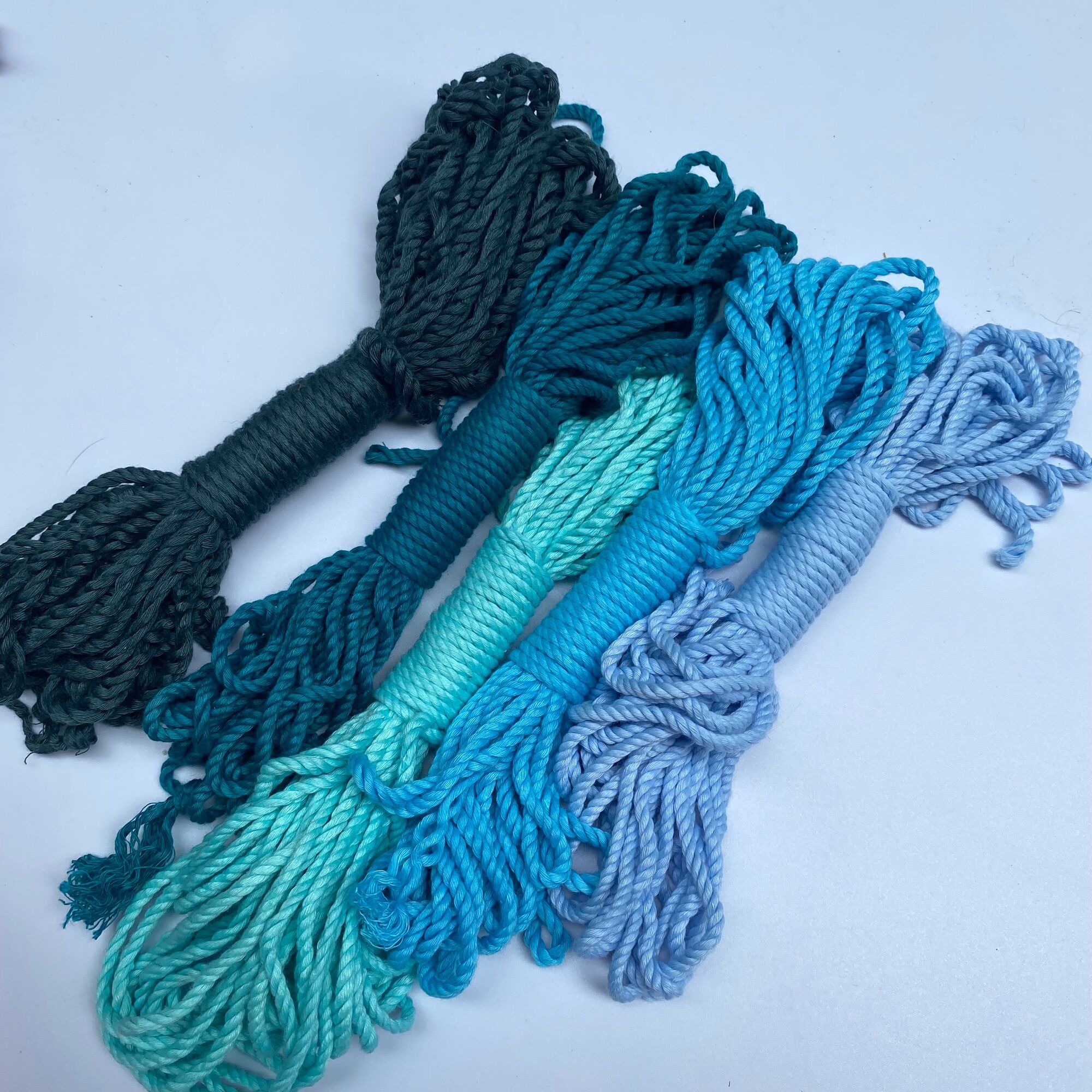 10mét Dây Thừng macrame xoắn 3mm đủ màu