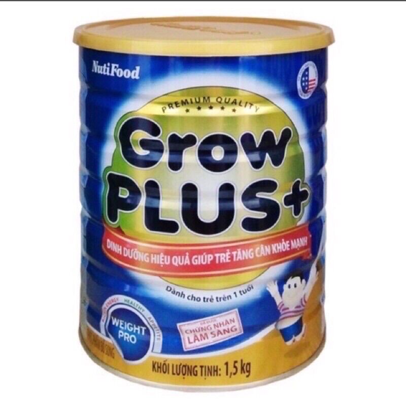 Sữa bột growplus xanh tăng cân 1500g