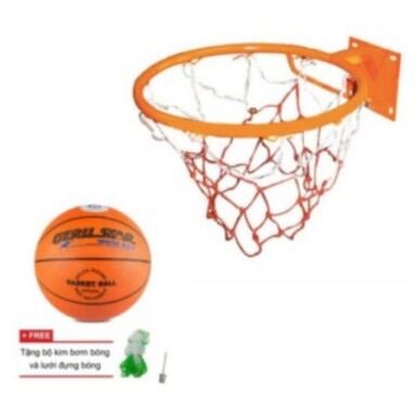 Combo lưới vành đường kính 50cm + bóng rổ số 7