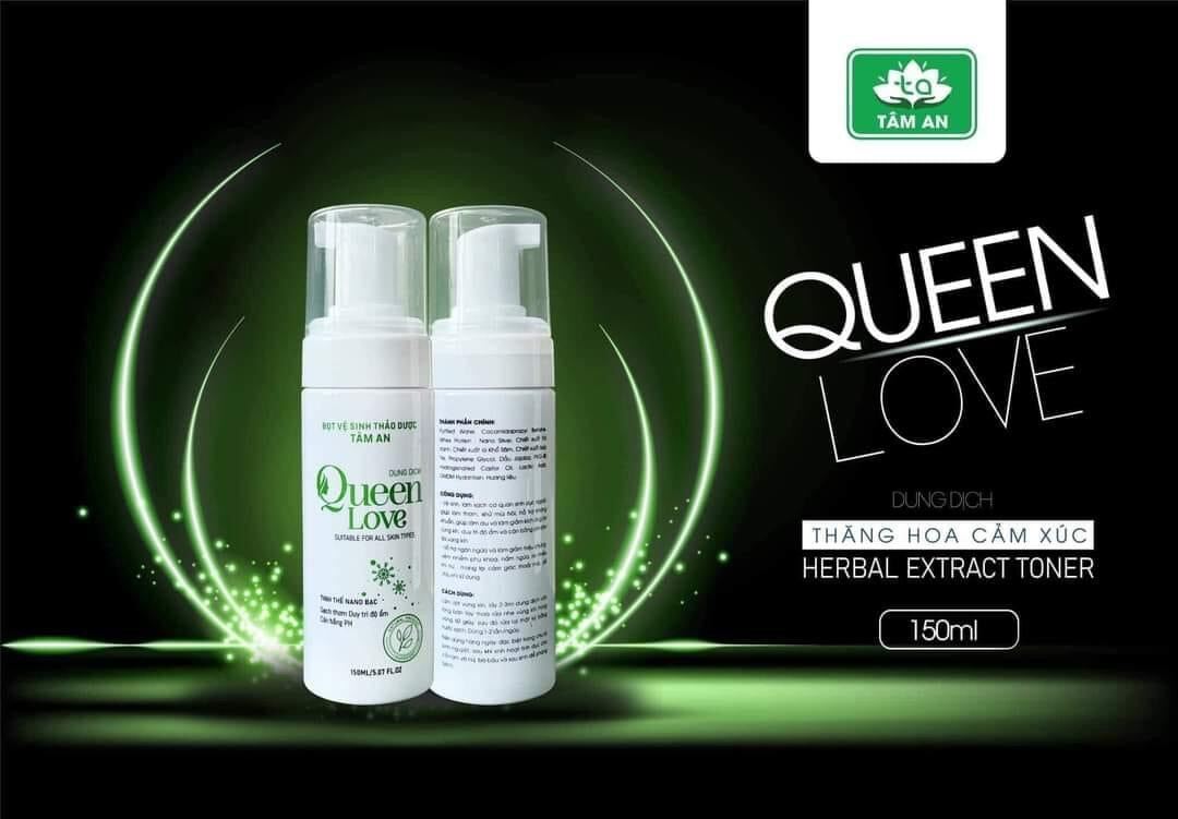 Dùng dịch vệ sinh thảo dược Queen love tâm an