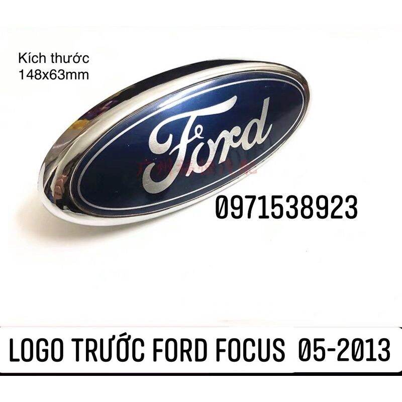 logo FORD trước đầu xe focus 2005-2013