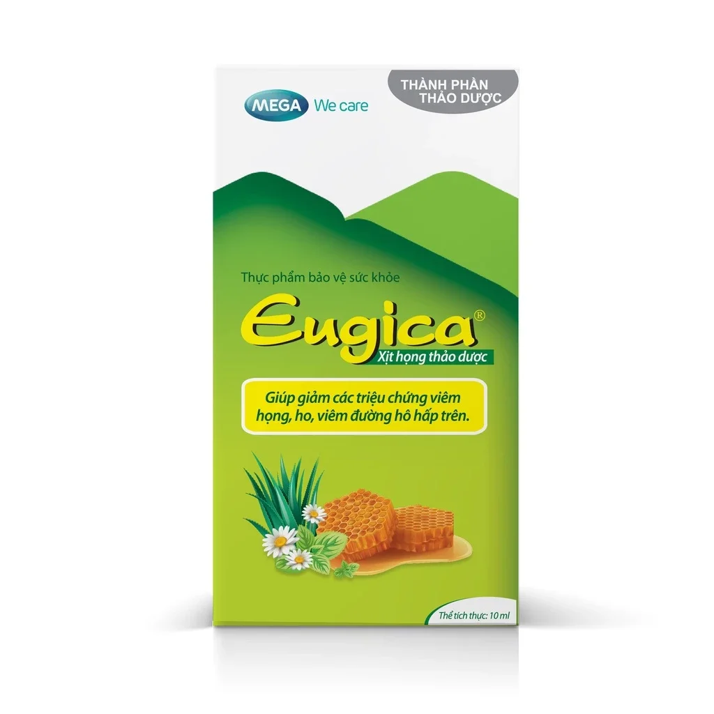 XỊT HỌNG EUGICA THẢO DƯỢC CHAI 10ML