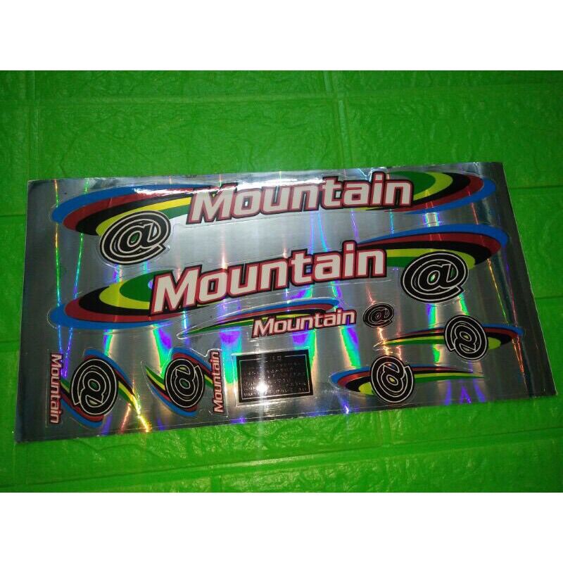 Bộ tem dán xe đạp Mountain @ hàng nhập Thái Lan