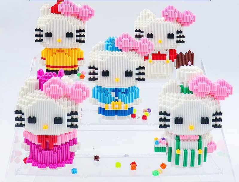 🌸ĐỒ CHƠI LẮP RÁP LEGO 3D HELLO KITTY MẪU MỚI