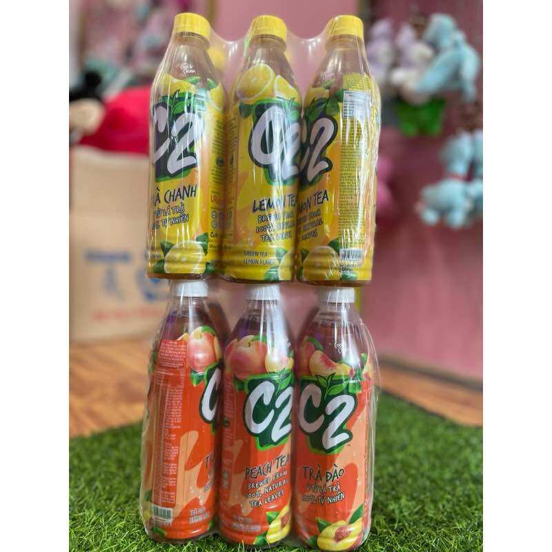 Lốc 6 chai trà xanh C2 mát lạnh , sảng khoái
