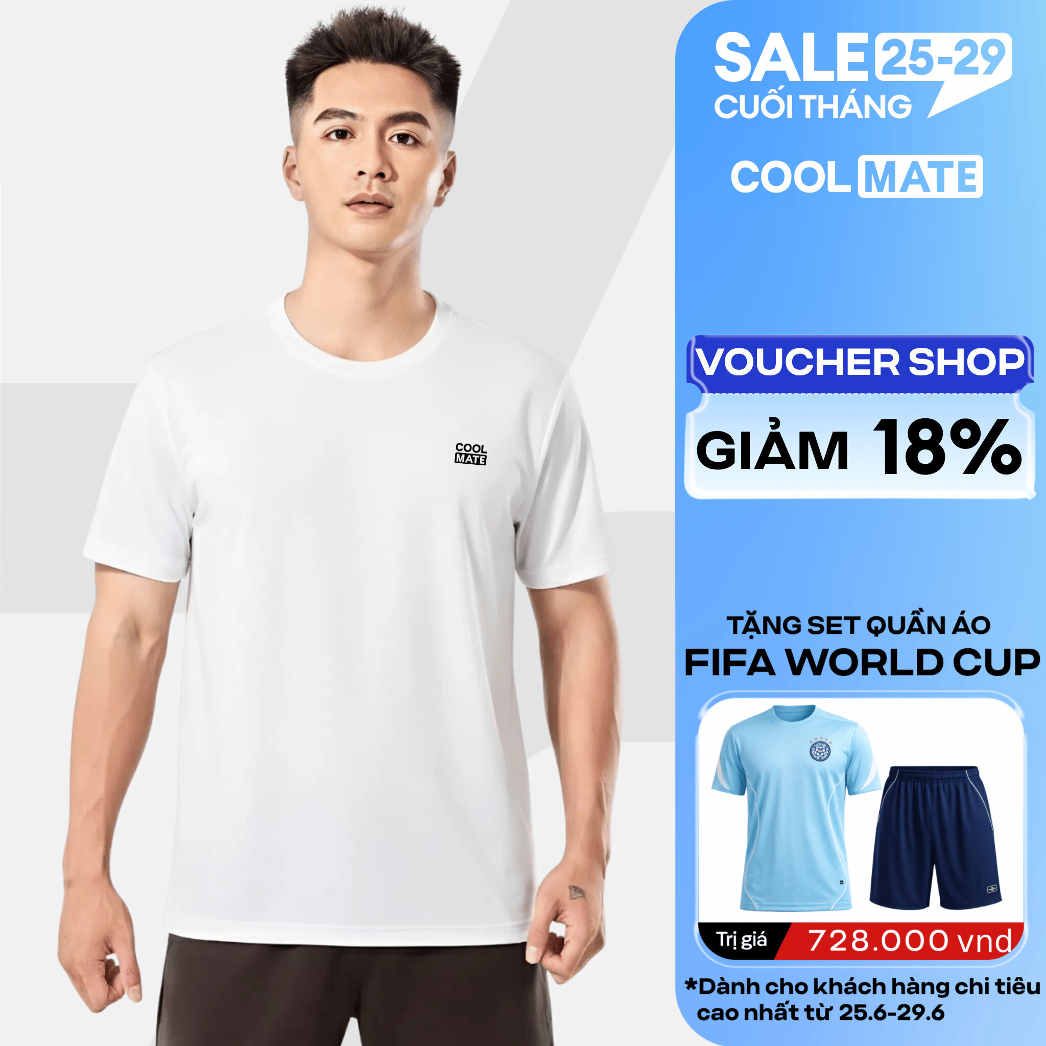 Áo THUN thể thao nam ProMax S1, áo tập Gym, chạy bộ , Pickleball, Tennis thoáng khí, thấm hút tốt Coolmate
