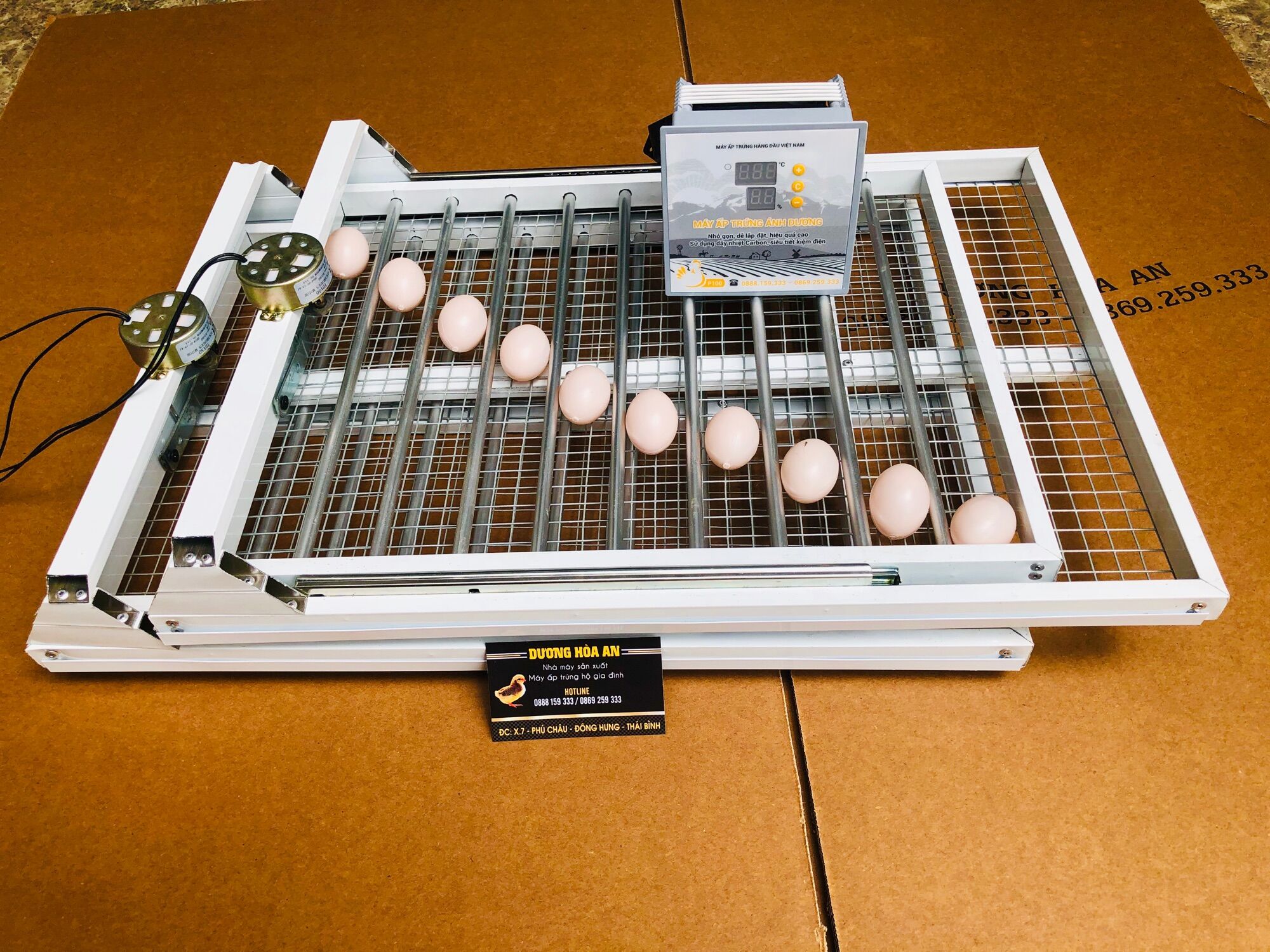 Máy Ấp Trứng Bồ Câu Đảo Tự Động 160 trứng-máy ấp trứng chim trĩ- máy ấp trứng cút