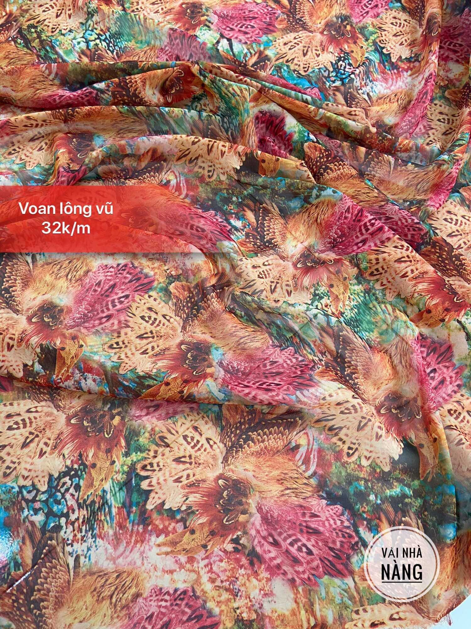 Soft, Flowy Floral Chiffon Fabric for Making Dresses, Skirts, and Shirts [Color Palette 2]