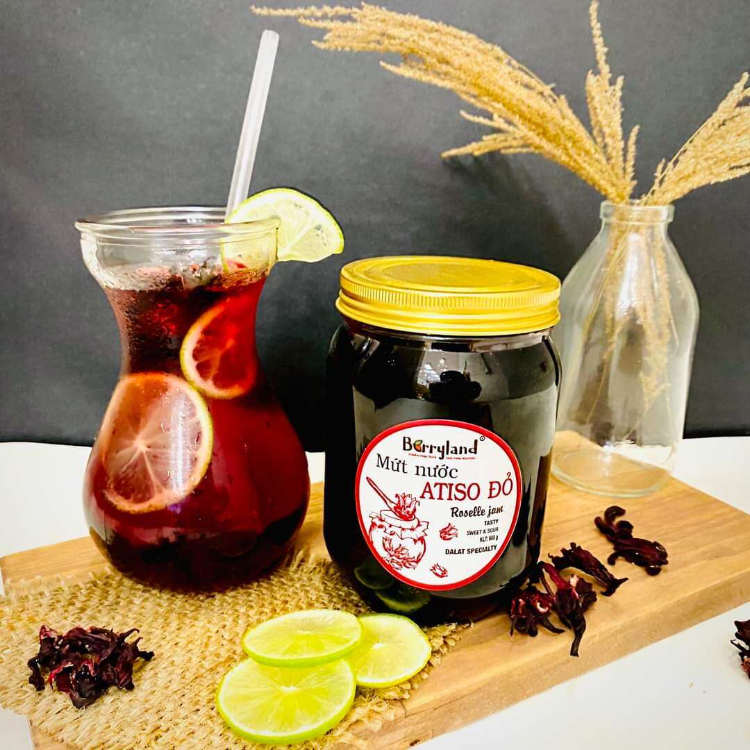 Hũ 800gr mứt atiso đỏ đà lạt