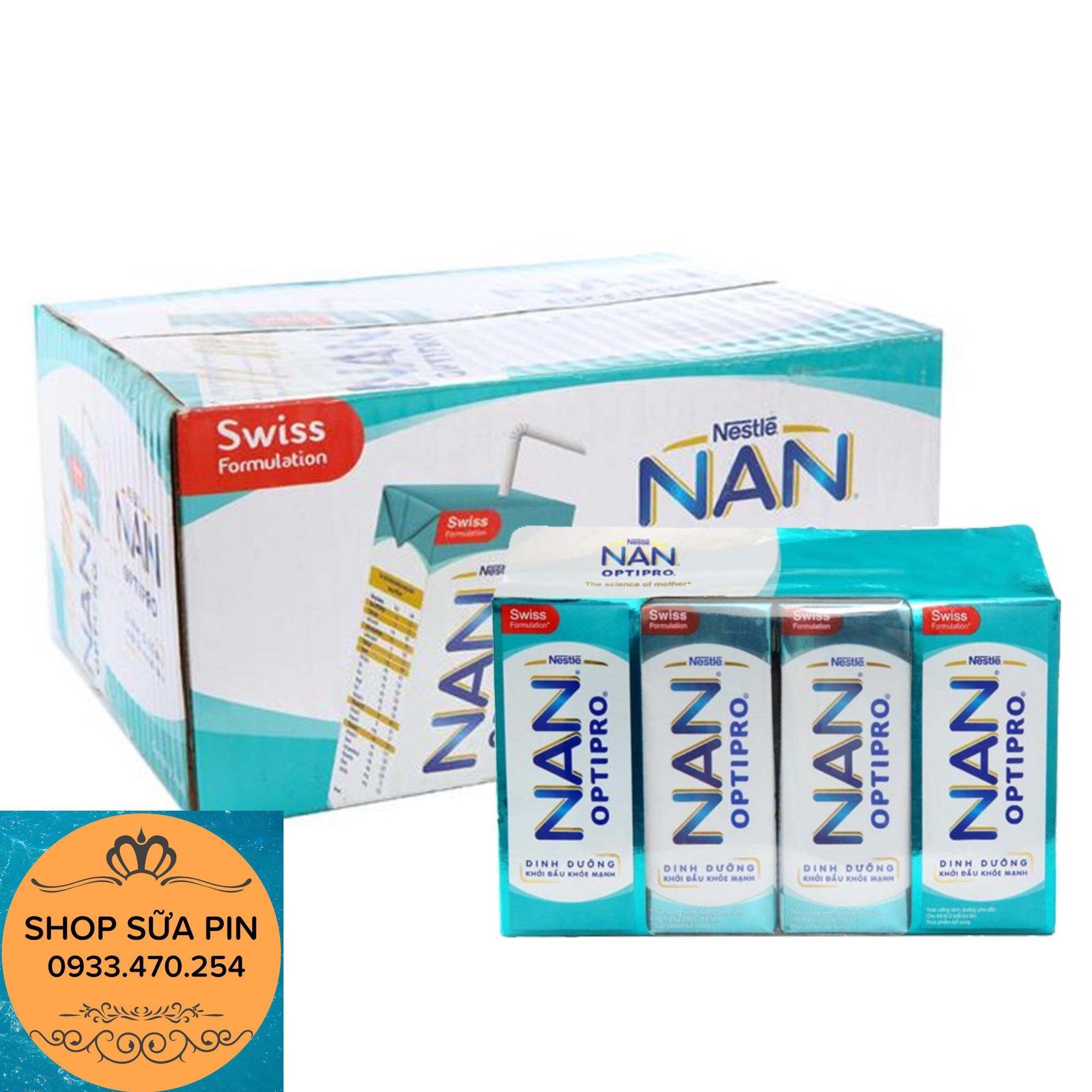 Thùng 24 hộp sữa pha sẵn Nan Optipro 180ml