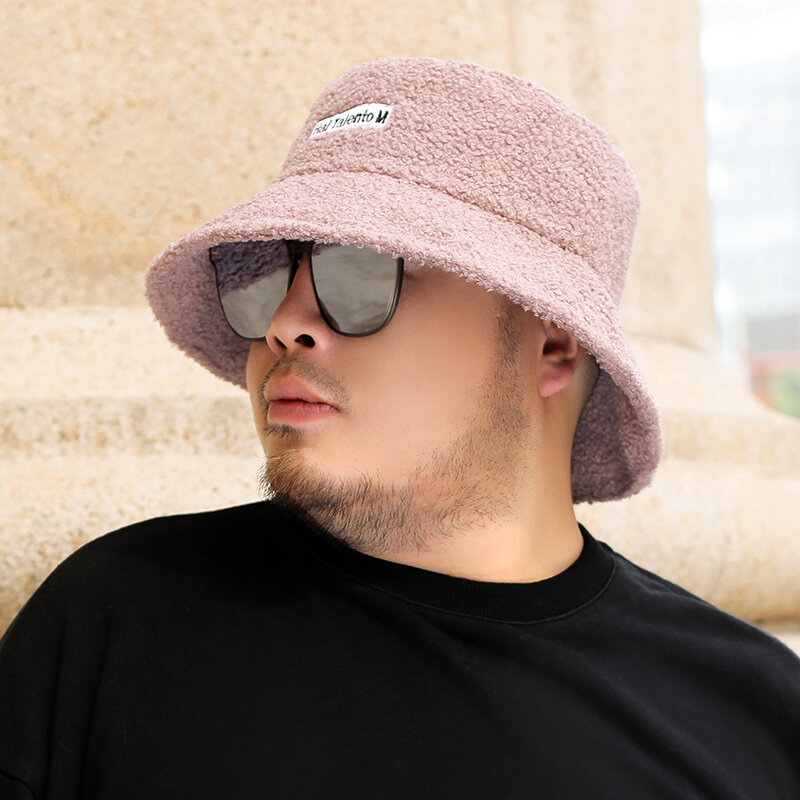Bucket Hat da tou wei Male Winter yang gao mao Big Fatso round for Men's Hat Winter plus Size Bucket Hat