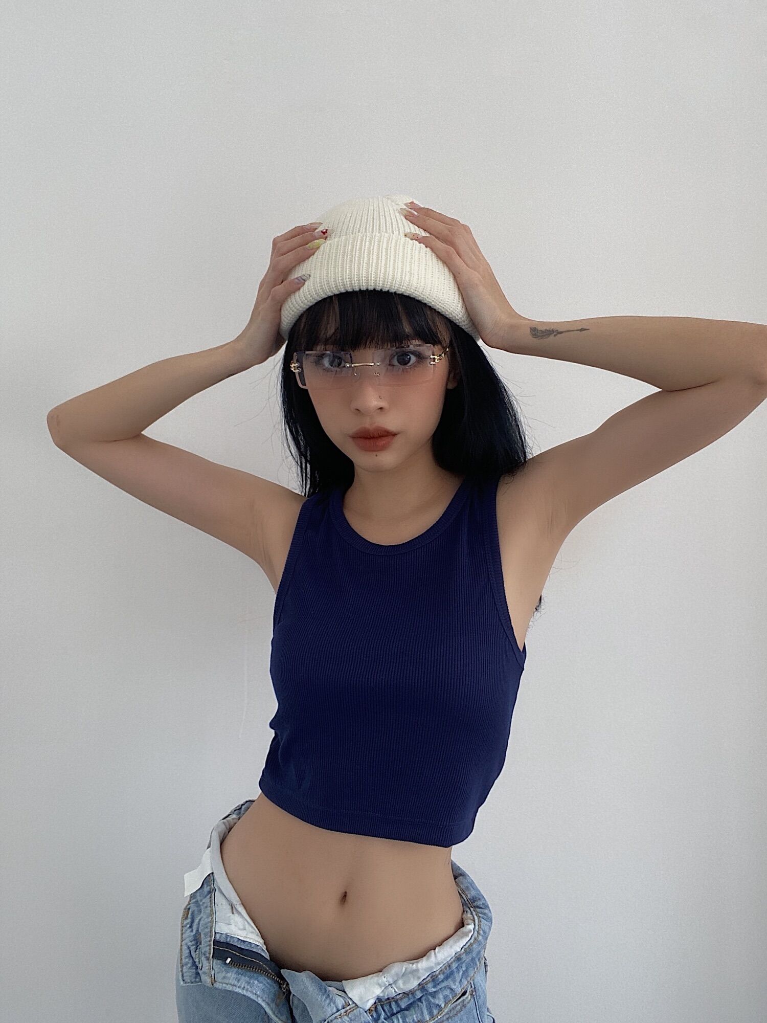 Áo ba lỗ trơn dáng croptop chất thun gân Mỹ (Basic TankTop)