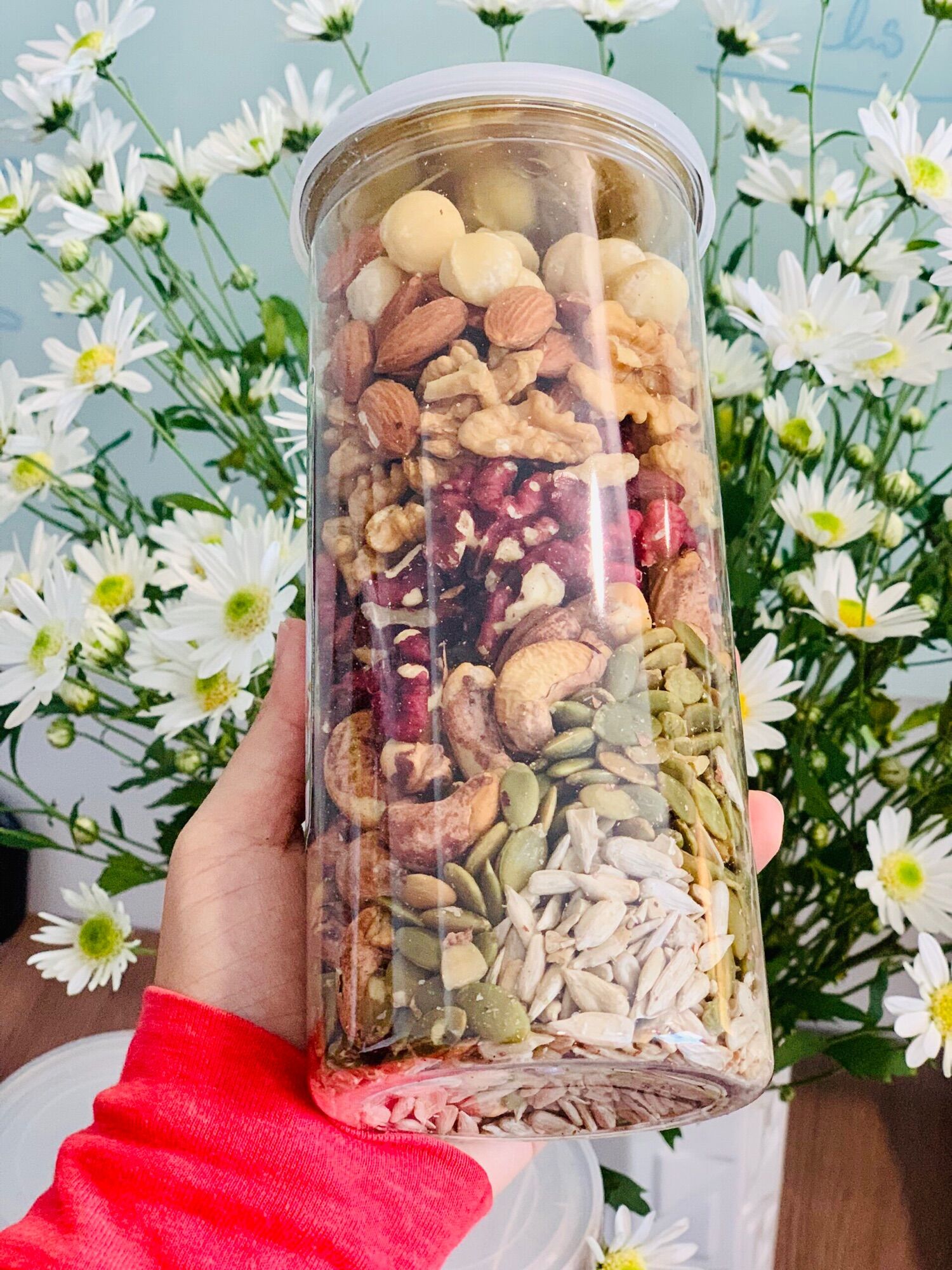Mix 7 loại nhân hạt dinh dưỡng nhập khẩu – Hộp 500g