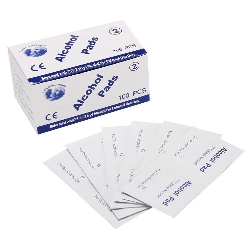 Bông tẩm cồn sát trùng Alcohol Pad , bông lau móng nailbox