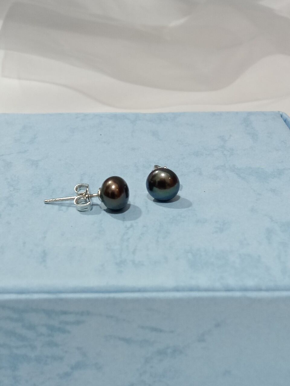 Bông tai ngọc trai nụ sát tai 6-7mm (2 đôi)