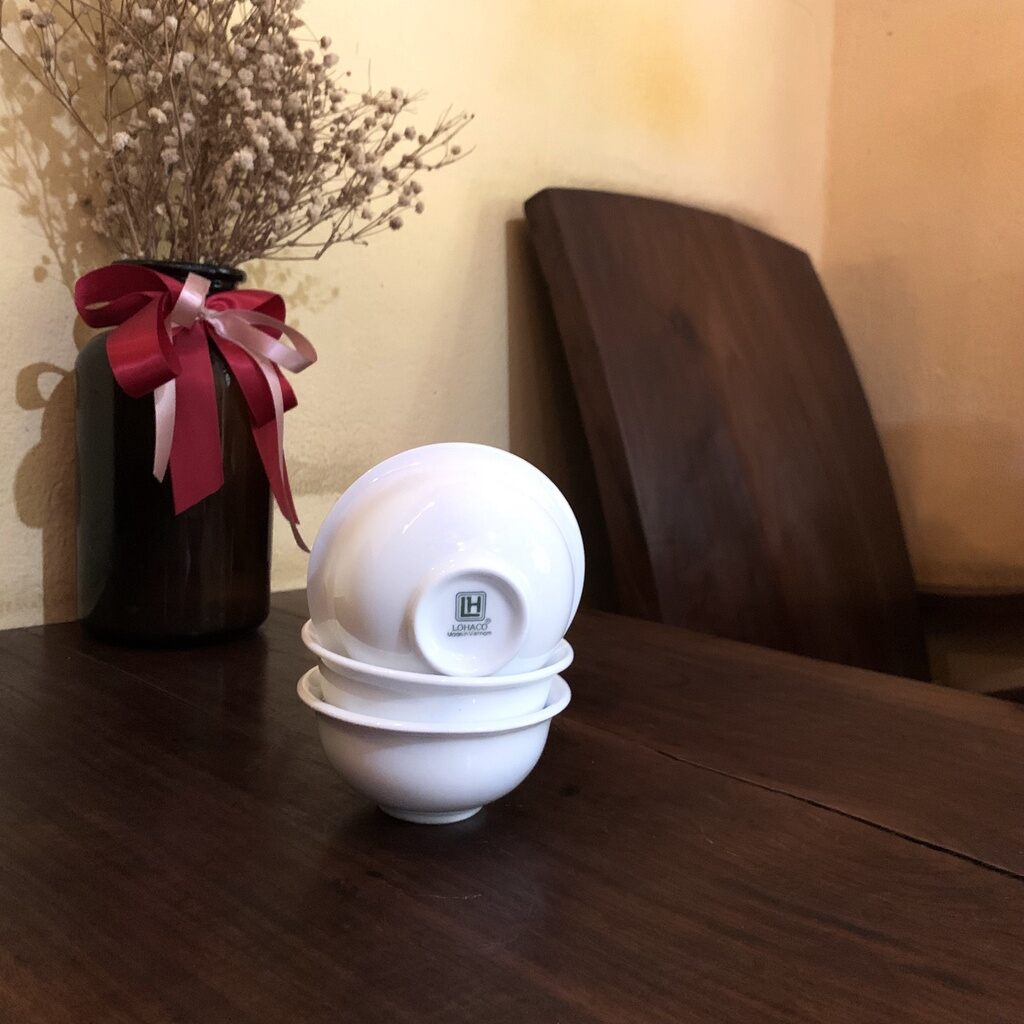 Bát chấm đĩa muối bát cơm lohaco