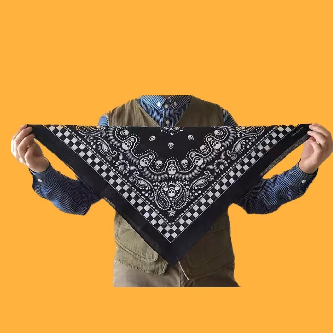Khăn bandana vải cotton size 55x55cm - Maben