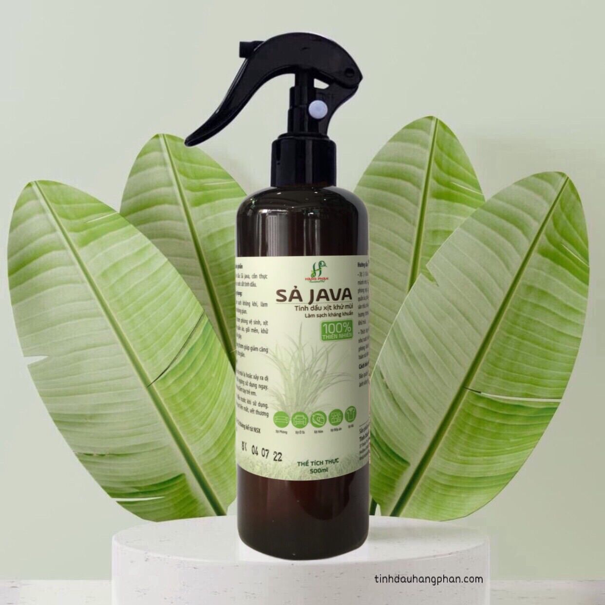 Xịt phòng sả java - 500ml- thơm khử mùi