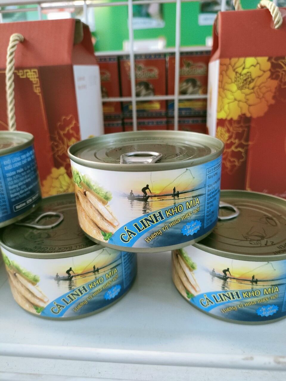 Cá Linh Kho Mía lon 210 gram (Đặc sản An Giang) - Date 04.2025