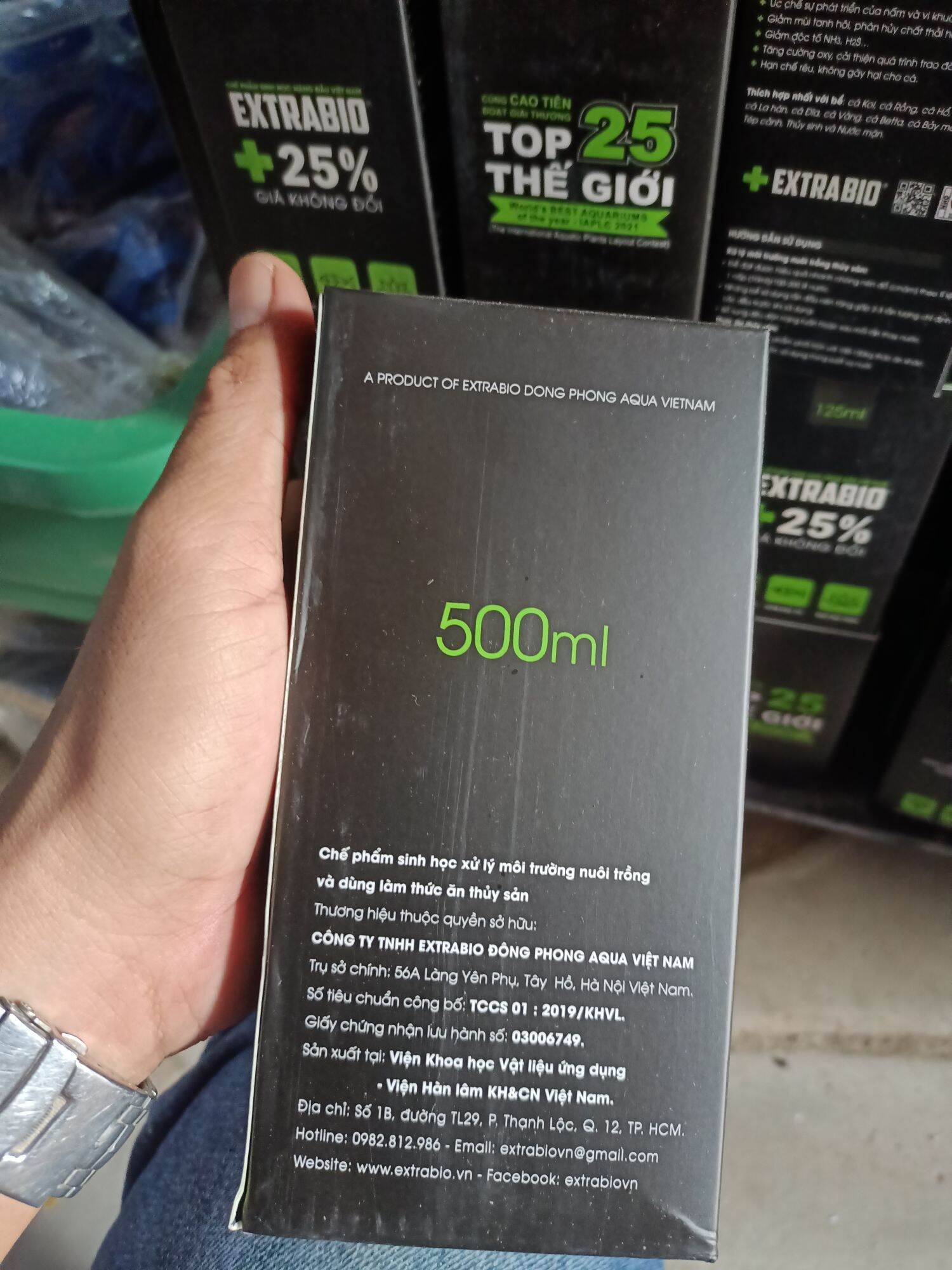 EXTRABIO , VI SINH EXTRABIO LÀM TRONG NƯỚC ( CHAI 500ML )