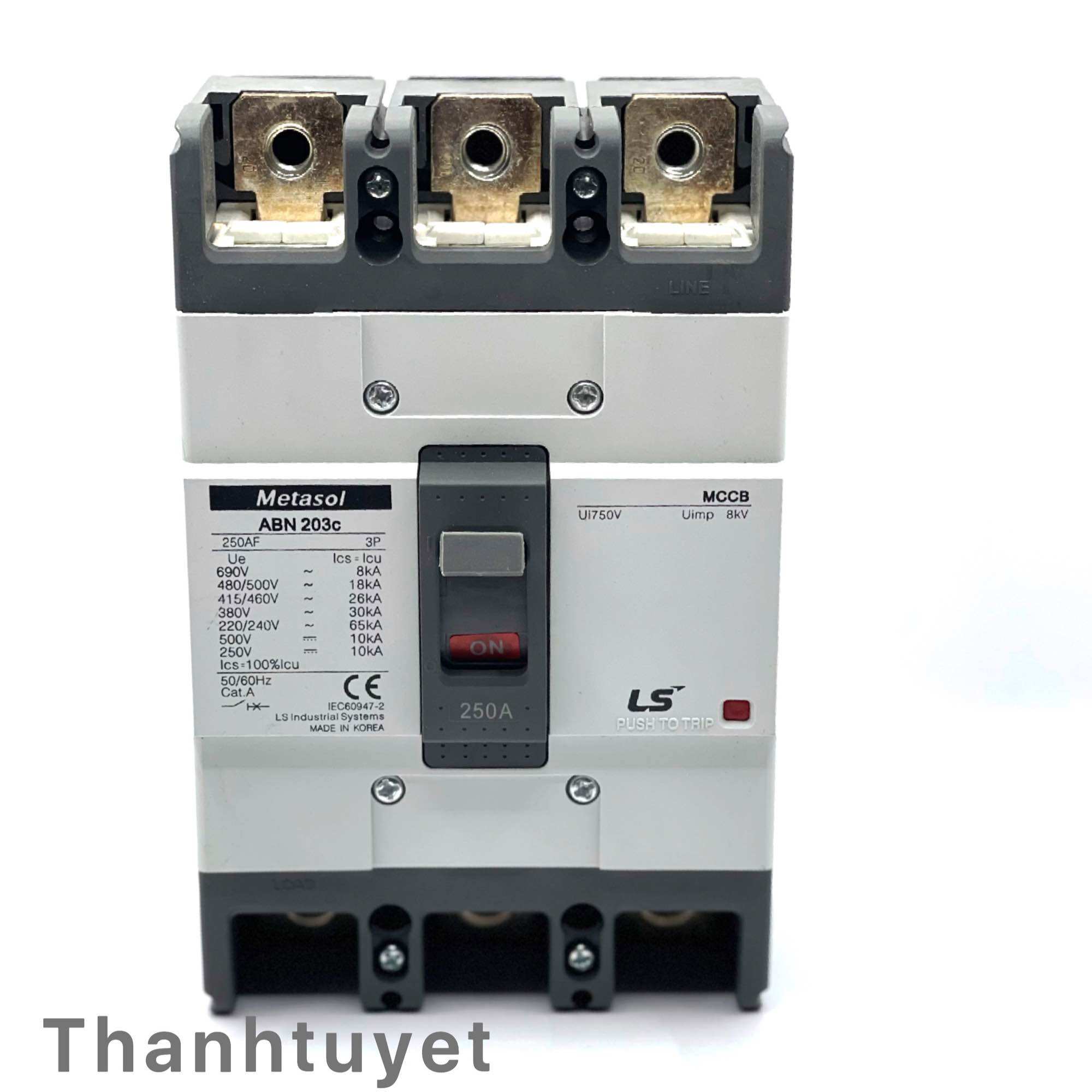 Aptomat 3 Pha LS ABN 150A~400A,MCCB LS Metasol 150A~400A