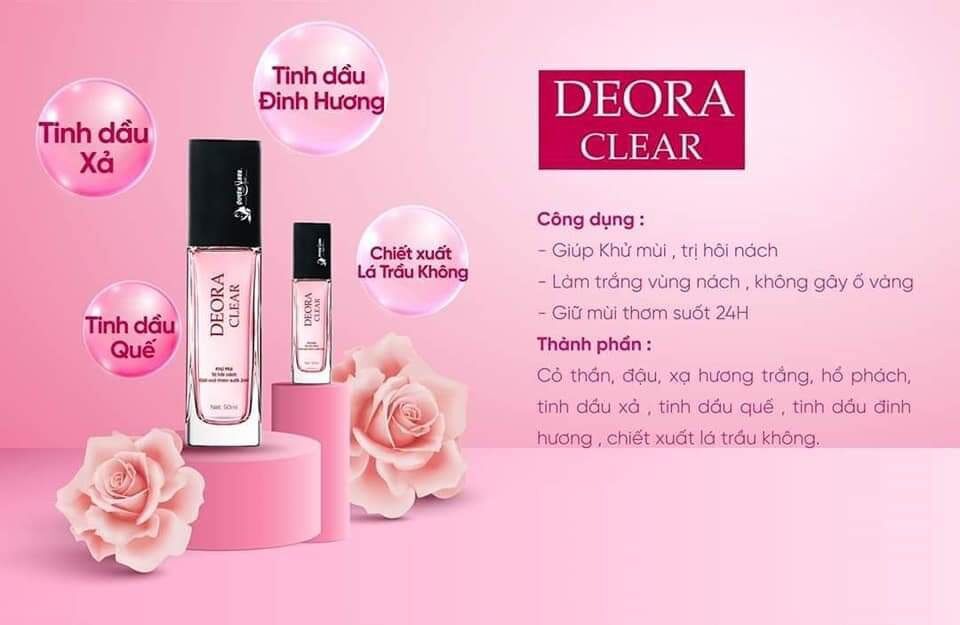 Xịt thơm nách DEORA CLEAR