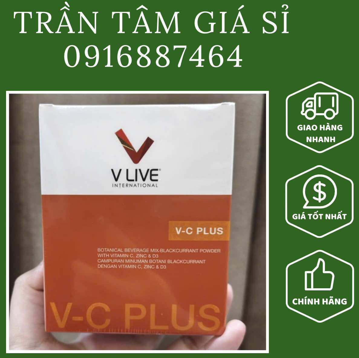 [Chính Hãng] ￼V-C Plus Vlive Nhập Khẩu Malaysia - Bổ Sung Chất Dinh Dưỡng, Tăng Cường Hệ Miễn Dịch