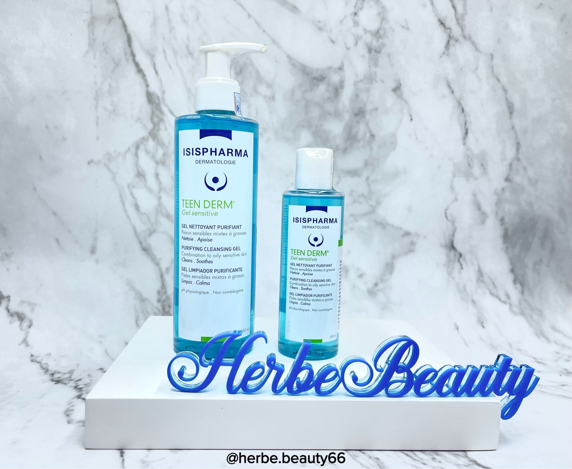 [CHÍNH HÃNG] GEL RỬA MẶT KIỂM SOÁT NHỜN, GIẢM MỤN CHO DA NHẠY CẢM ISIS PHARMA TEEN DERM GEL SENSITIVE