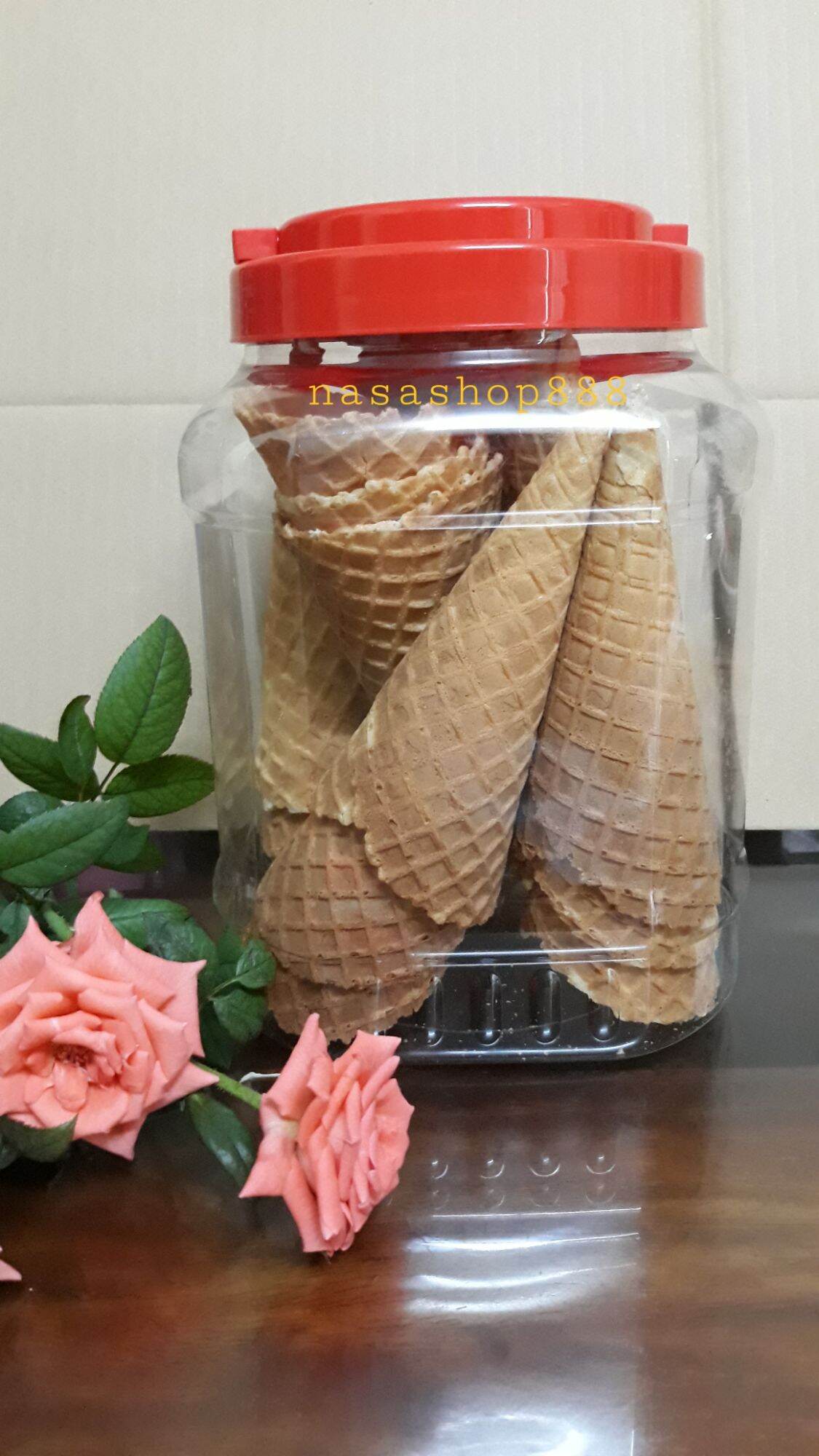 Hũ 20 cái bánh ốc quế giòn ăn kem