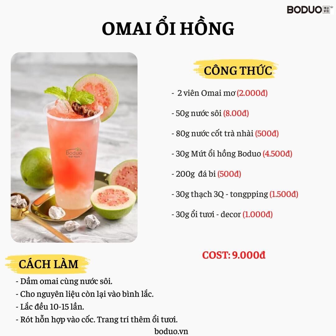 Mứt ổi hồng Boduo hộp 1kg