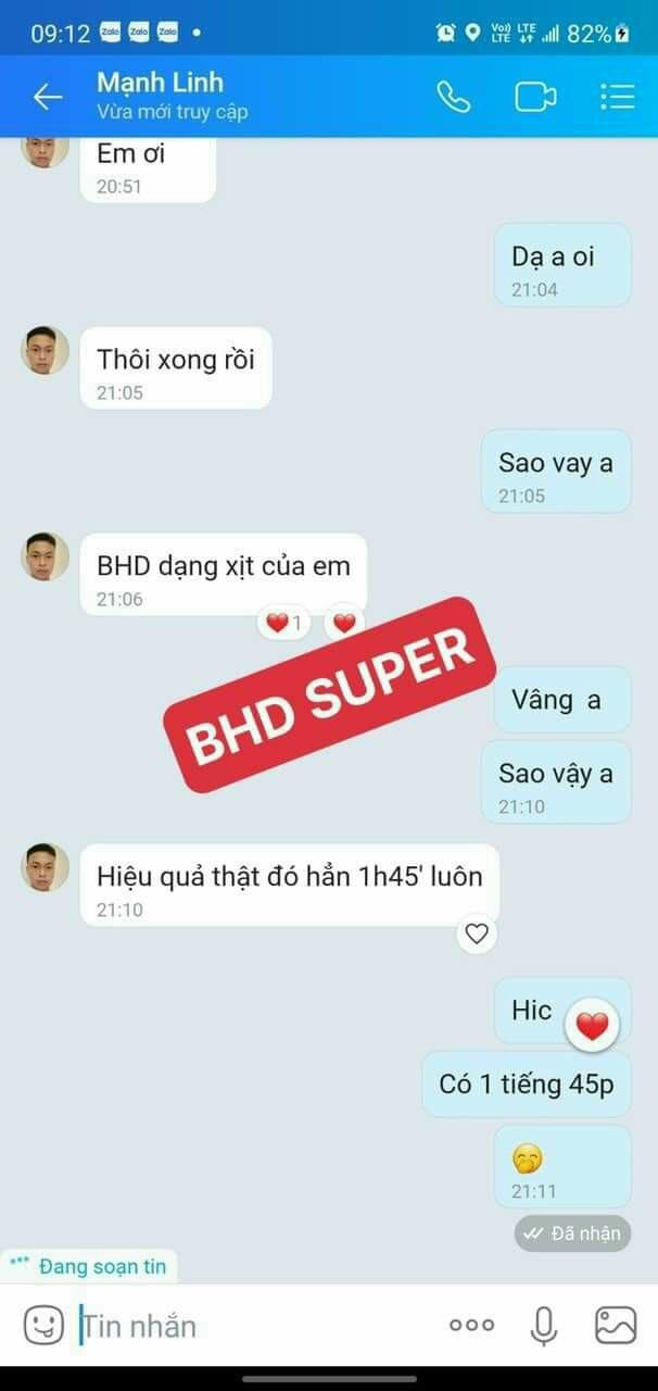 LỌ XỊT BHD LÂU RA