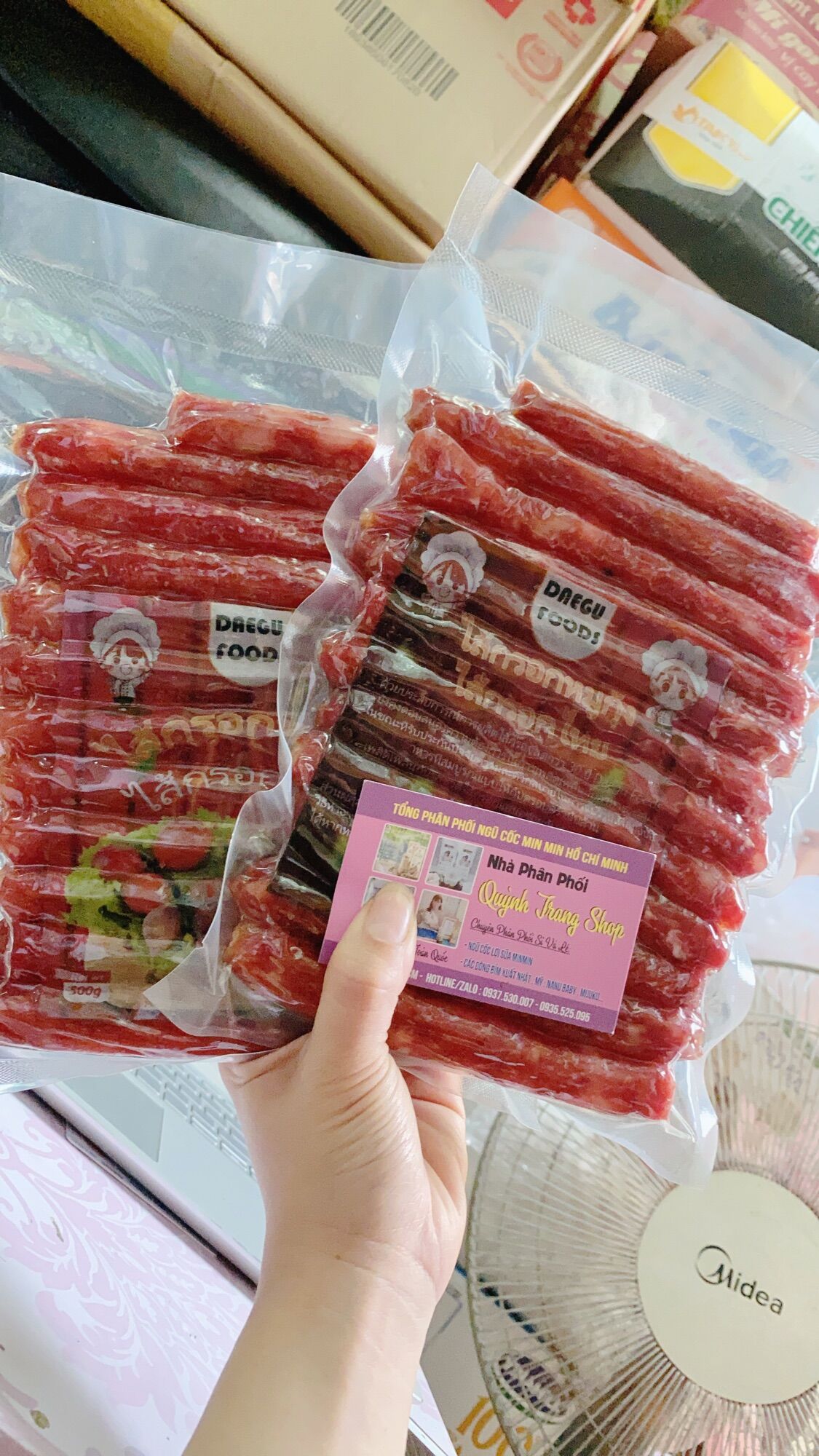 Lạp xưởng tôm thái lan siêu ngon 500gr