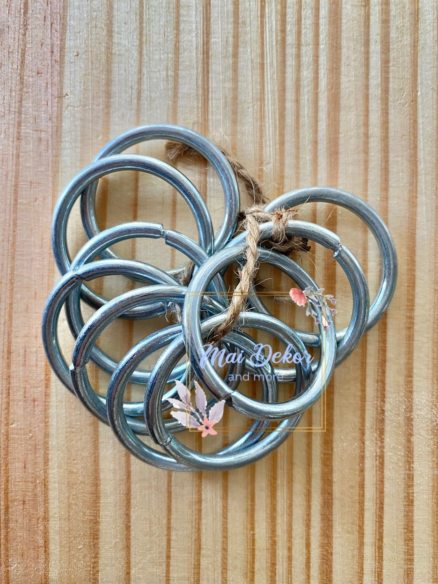 Khoen sắt tròn/ vòng sắt 4 cm làm đồ handmade